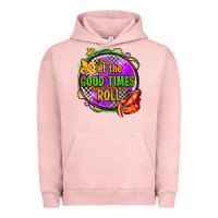 Pigment Salmon let the good times roll olivia Urban Hoodie - OliviaCreatesArt