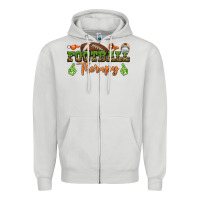 Dove Grey football therapy Zipper Hoodie - BundleAndBundleShop