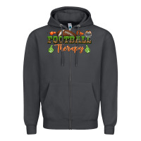 Smoke football therapy Zipper Hoodie - BundleAndBundleShop
