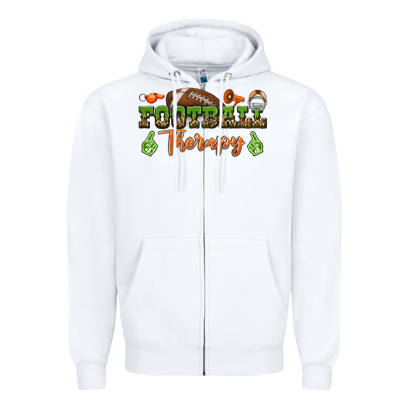Football Therapy Zipper Hoodie by BundleAndBundleShop | Teevron
