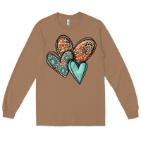 Toasted Coconut western love hearts Long Sleeve Tee - MaliasSmallBusiness