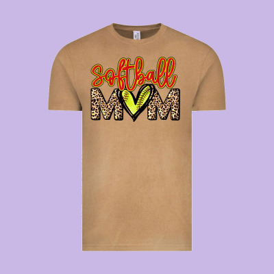Softball Mom Vintage Tee Designed By Nancycooperartshop