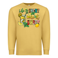 Antique Gold life is  make it sweet Premium Sweatshirt - NancyCooperArtShop