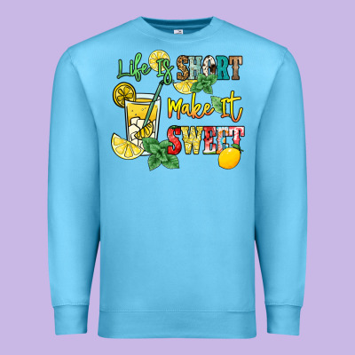 Life Is  Make It Sweet Premium Sweatshirt Designed By Nancycooperartshop