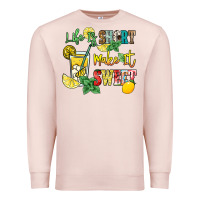Pale Pink life is  make it sweet Premium Sweatshirt - NancyCooperArtShop