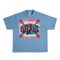 Pebble Blue western mini pink glitter Urban Heavy Tee - BarkalooDesign