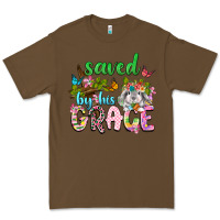 Cacao Saved by his grace Premium Tee - Neo Western