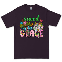 Plum Saved by his grace Premium Tee - Neo Western