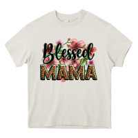 Flowers Blessed Mama Heavy Core Tee | Teevron