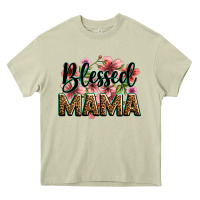 Mossy flowers blessed mama Heavy Core Tee - Zillion Design Studio