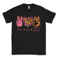 Black Peace Love German Shepherd Classic Tee - Jasminsmagicworld