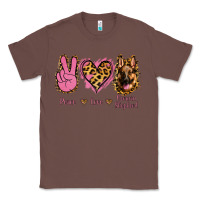 Chestnut Peace Love German Shepherd Classic Tee - Jasminsmagicworld