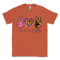 Copper Peace Love German Shepherd Classic Tee - Jasminsmagicworld