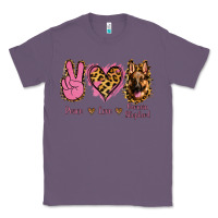 Lavender Peace Love German Shepherd Classic Tee - Jasminsmagicworld
