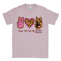 Lilac Peace Love German Shepherd Classic Tee - Jasminsmagicworld
