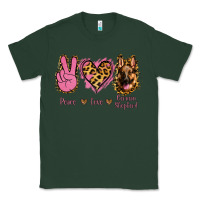 Sports Green Peace Love German Shepherd Classic Tee - Jasminsmagicworld
