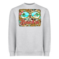 Heather Grey beach'in sunglasses Heavyweight Sweatshirt - Jasminsmagicworld