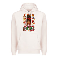 Pale Pink santas favorite postal worker afro messy bun Premium Hoodie - texasbilliewilder