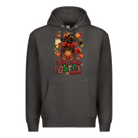 Smoke santas favorite postal worker afro messy bun Premium Hoodie - texasbilliewilder