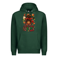 Sports Green santas favorite postal worker afro messy bun Premium Hoodie - texasbilliewilder