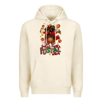 Tofu santas favorite postal worker afro messy bun Premium Hoodie - texasbilliewilder