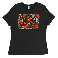 Black christmas football Ladies Tee - RanaPortraitStore