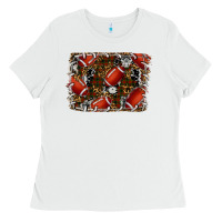 White christmas football Ladies Tee - RanaPortraitStore
