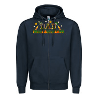 Navy american football dad libbey glass Zipper Hoodie - BundleAndBundleShop