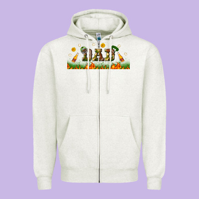 American Football Dad Libbey Glass Zipper Hoodie Designed By Bundleandbundleshop