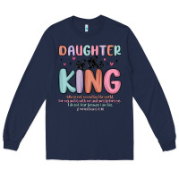 Navy daughter of the king Long Sleeve Tee - MaliasSmallBusiness