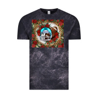 Cloud Black american football helmet and leopard Vintage Tee - NancyCooperArtShop