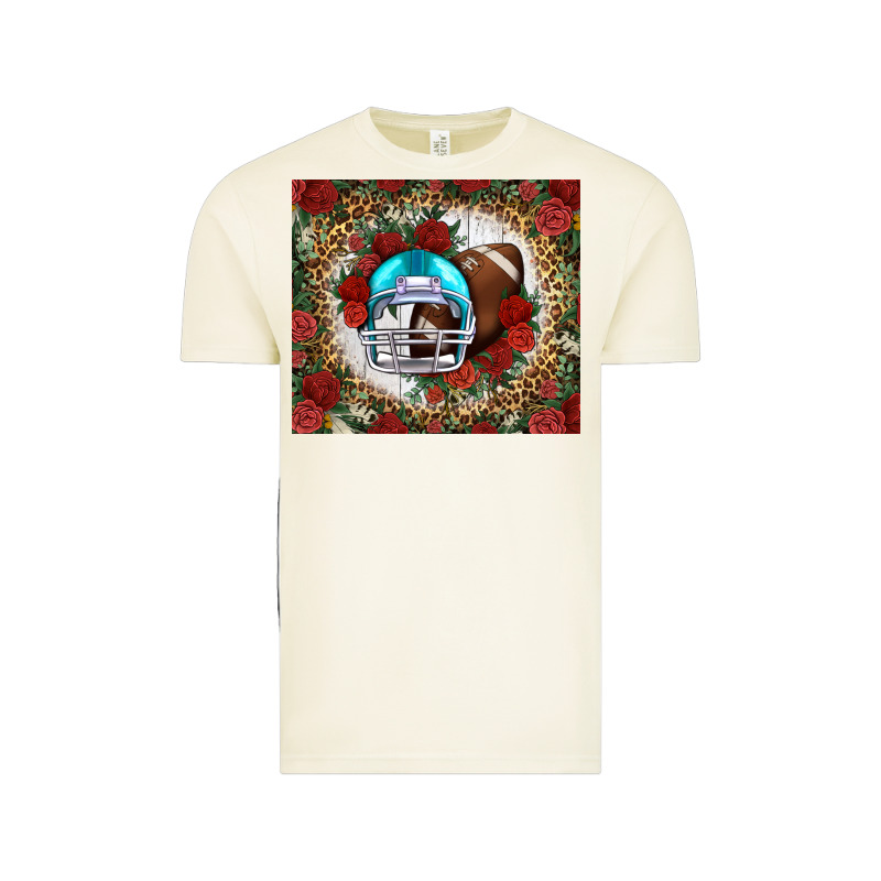 American Football Helmet And Leopard Vintage Tee by NancyCooperArtShop | Teevron