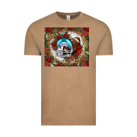 Vintage Coffee american football helmet and leopard Vintage Tee - NancyCooperArtShop