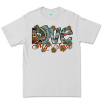 Dove Grey love my tribe Premium Tee - SublimationCraftShop