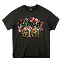 Asphalt flowers blessed gigi Heavy Core Tee - Zillion Design Studio