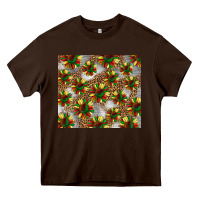 Chocolate Brown juneteenth sunflowers Heavy Core Tee - BarkalooDesign