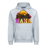 Heather Grey softball nana Urban Hoodie - OliviaCreatesArt