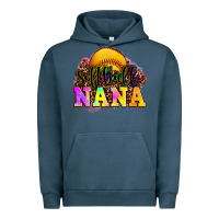 Pigment Midnight Navy softball nana Urban Hoodie - OliviaCreatesArt