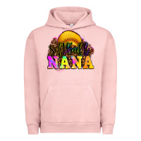 Pigment Salmon softball nana Urban Hoodie - OliviaCreatesArt