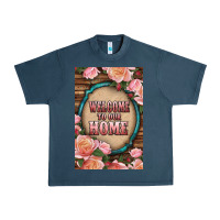Midnight Navy Western Welcome To Our Home Urban Heavy Tee - LillyAllenDesigns