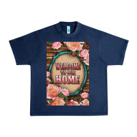 Navy Western Welcome To Our Home Urban Heavy Tee - LillyAllenDesigns