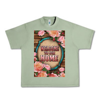 Oil Green Western Welcome To Our Home Urban Heavy Tee - LillyAllenDesigns