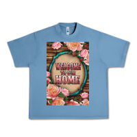 Pebble Blue Western Welcome To Our Home Urban Heavy Tee - LillyAllenDesigns