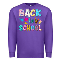 Purple back to school Premium Sweatshirt - NancyCooperArtShop