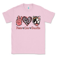 Peace Love French Bulldog Classic Tee | Teevron