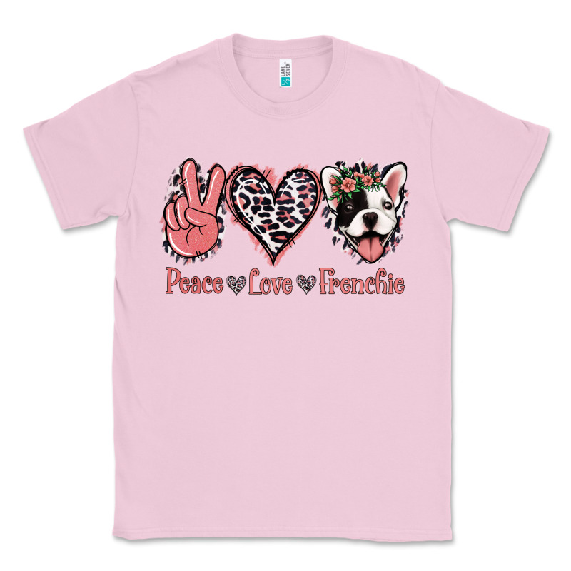 Peace Love French Bulldog Classic Tee by Jasminsmagicworld | Teevron