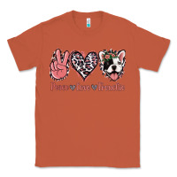 Copper Peace Love French Bulldog Classic Tee - Jasminsmagicworld