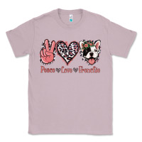 Lilac Peace Love French Bulldog Classic Tee - Jasminsmagicworld