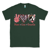 Sports Green Peace Love French Bulldog Classic Tee - Jasminsmagicworld