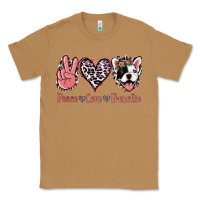 Toasted Coconut Peace Love French Bulldog Classic Tee - Jasminsmagicworld